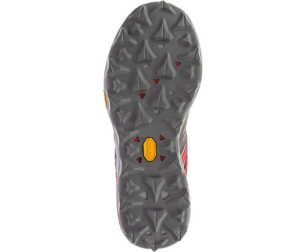 Merrell Vandrestøvler Herre - Zion Mid Waterproof - Grå/Rød - JBH851409